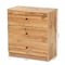 Baxton Studio Decon Modern and Contemporary Oak Brown Finished Wood 3-Drawer Storage Chest 189-11975-ZORO - alternate 9